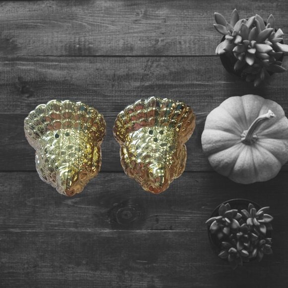 Home Essentials Gold Turkey Salt & Pepper Shaker Set - NIB - Picture 6 of 8